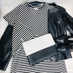 MANGO Mod Stripe Shirt Dress